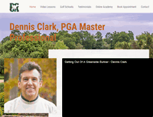 Tablet Screenshot of dennisclarkgolf.com